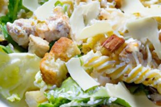 Crisp Meets Comfort: The Ultimate Chicken Caesar Pasta Salad