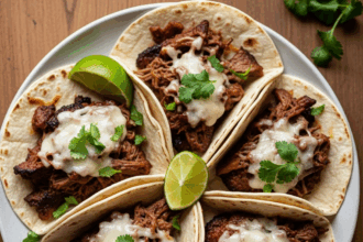 Beef brisket tacos