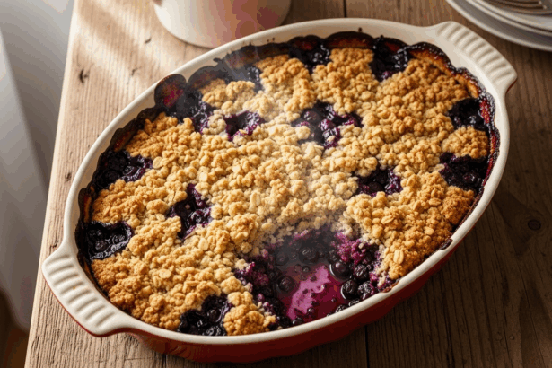 Bleuberry crumble