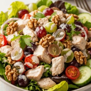 Chicken-Salad-with-Grapes-Walnuts