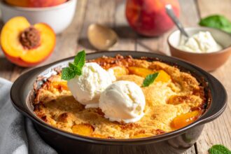 Peach cobbler