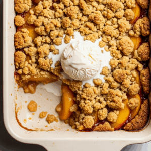 peach cobbler