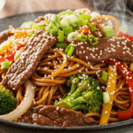 Beef stir fry noodles