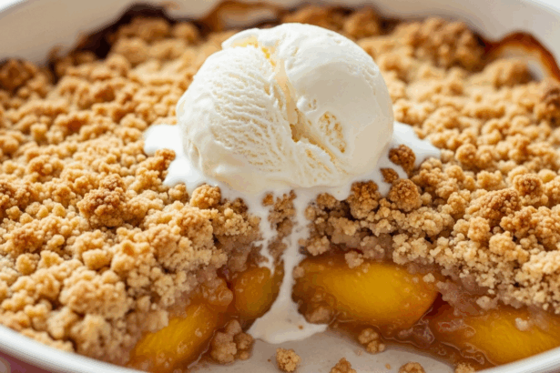 peach cobbler