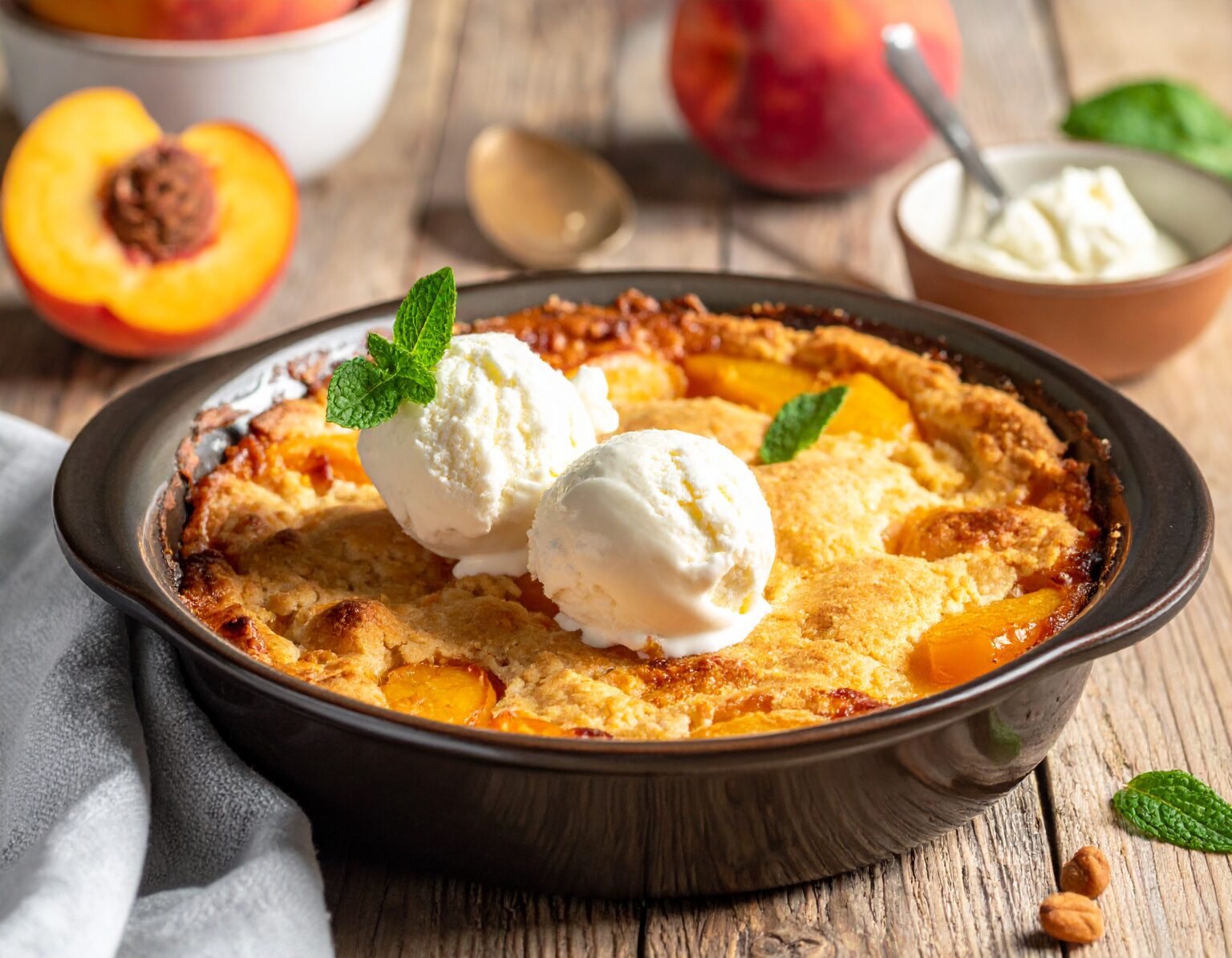 Peach cobbler