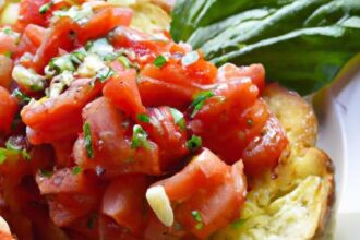 Bright Bites: Crafting Classic Tomato Basil Bruschetta Bliss