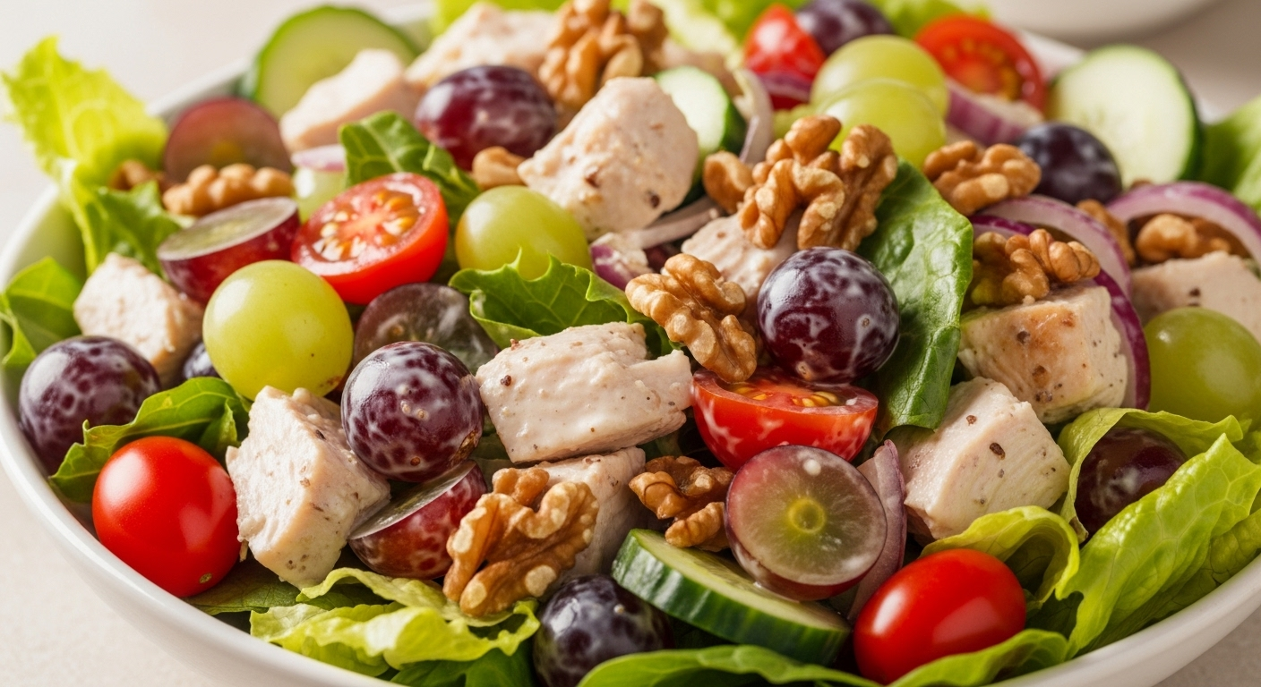 Chicken-Salad-with-Grapes-Walnuts