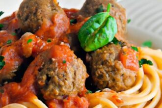 Classic Spaghetti and Beef Meatballs: A Timeless Delight
