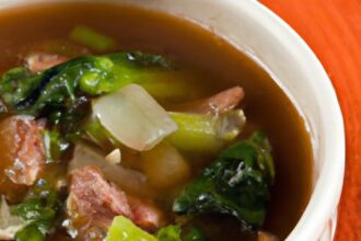 Hearty Beef and Vegetable Soup: A Nutritious Comfort Bowl