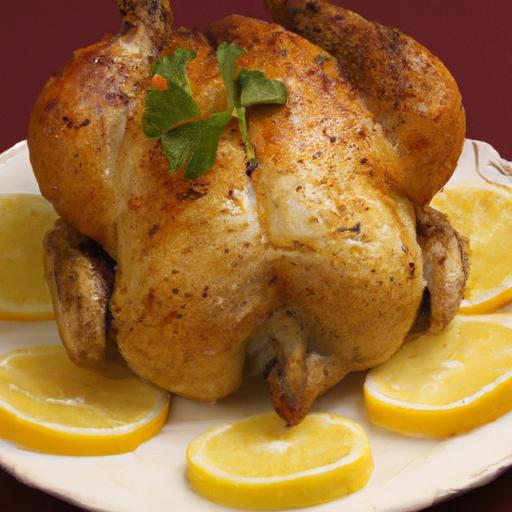 Zesty Lemon Garlic Roasted Chicken: A Flavorful Delight