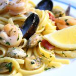 Savor the Sea: A Flavorful Seafood Pasta with Garlic Sauce