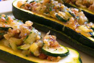 Savor the Flavor: Deliciously Loaded Stuffed Zucchini Boats