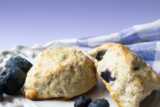 Brighten Your Morning: Blueberry Scones with Zesty Lemon Glaze