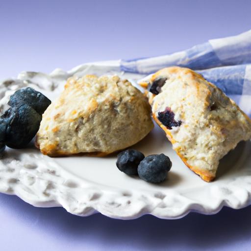 Brighten Your Morning: Blueberry Scones with Zesty Lemon Glaze