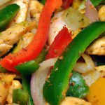 Sizzling Chicken Fajitas: Bell Peppers & Onions Delight