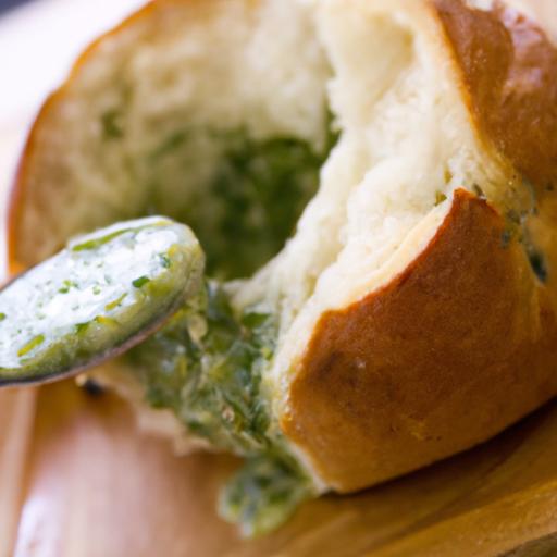 Creamy Spinach Dip Served Fresh in a Crunchy Bread Bowl