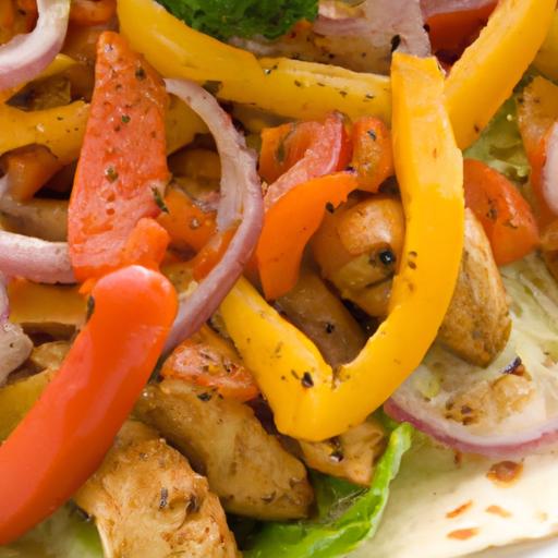 Sizzling Chicken Fajitas: Bell Peppers ⁢& Onions⁤ Delight