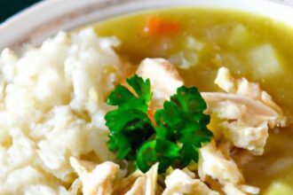 Hearty Chicken and Rice Soup: A Comforting Homemade Recipe